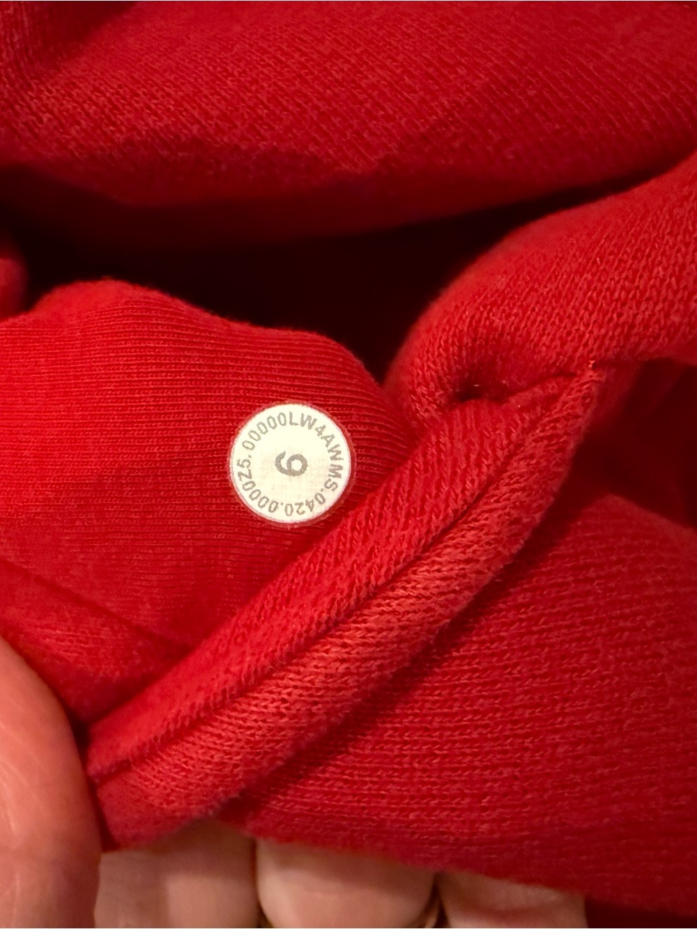 Lululemon Red Zip-Up Hooded Scuba Women's Jacket Sz 6 - Picture 6 of 6